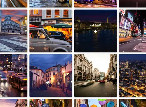 Grid PRO 1 gallery demo