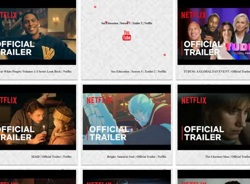 YouTube PRO 3 gallery demo